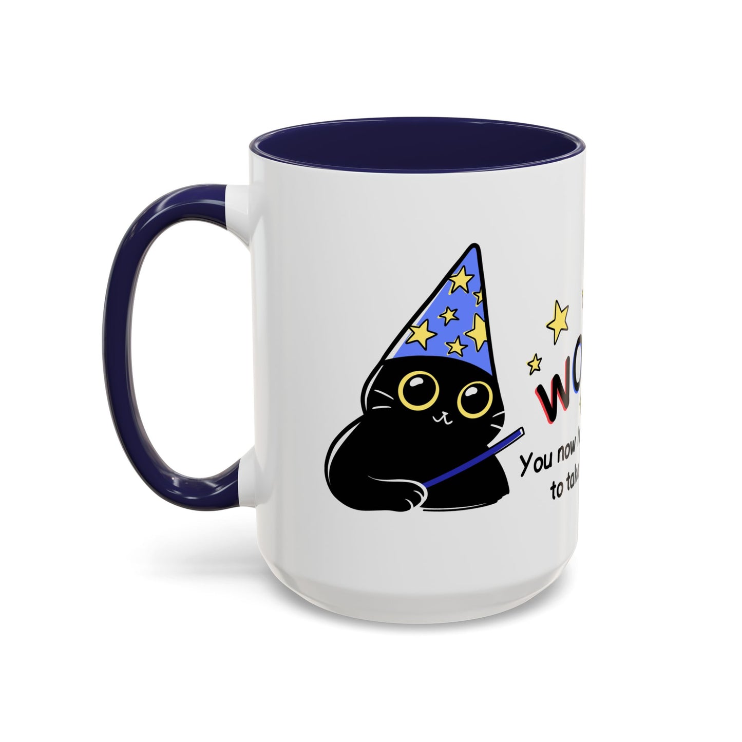 "WOOSH!" Wizard Cat Coffee Mug