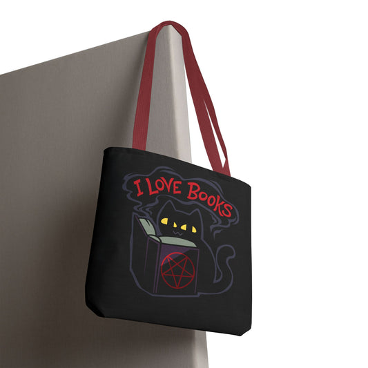 "I Love Books" Tote Bag