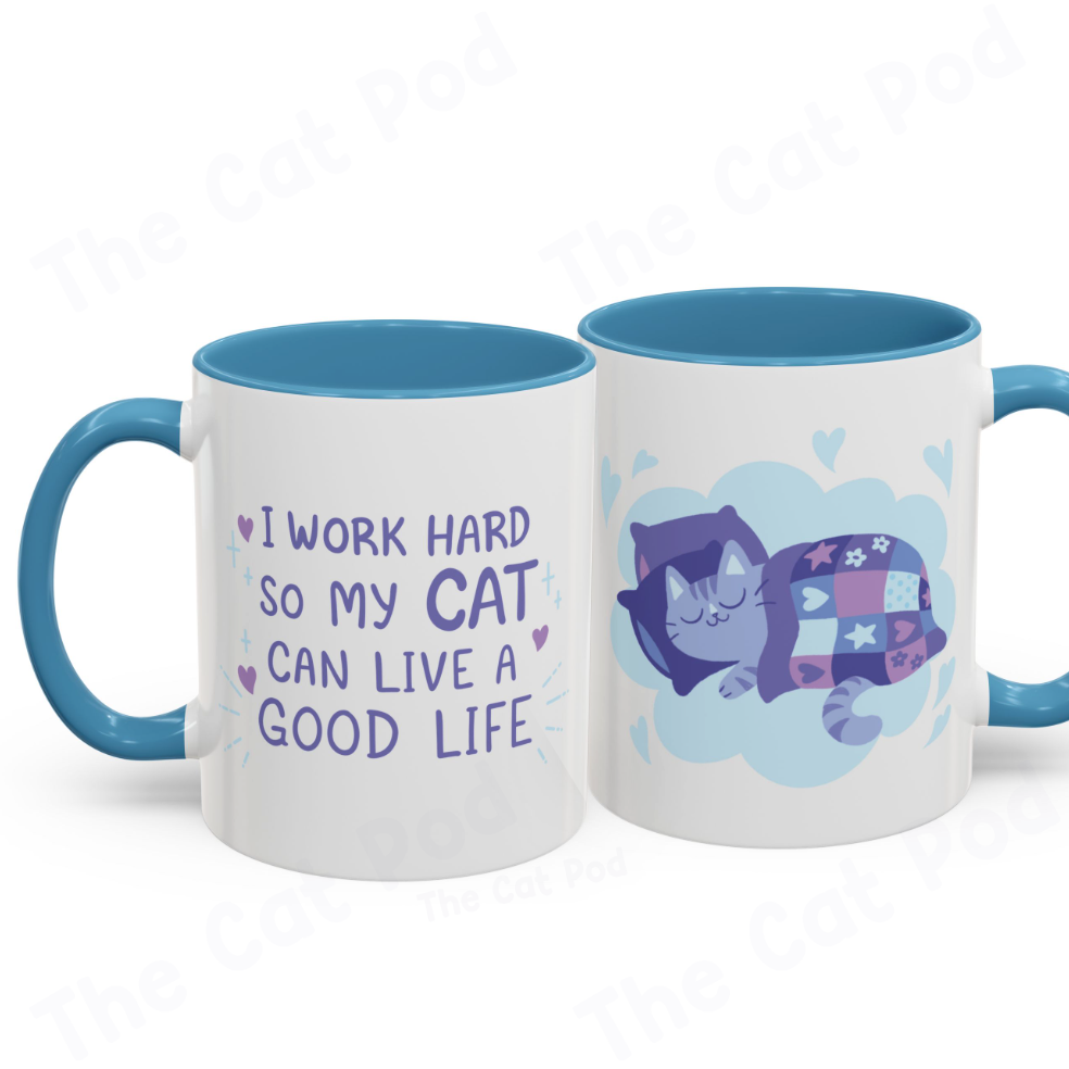 Sleepy Cat Coffee Mug
