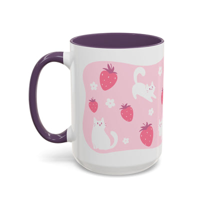 Strawberry Cats Coffee Mug