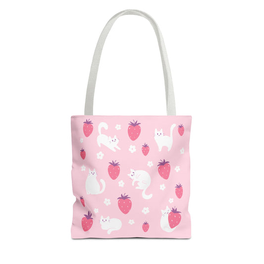 Strawberry Cats Tote Bag