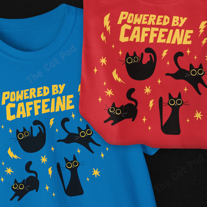 "Powered by Caffeine" T-Shirt