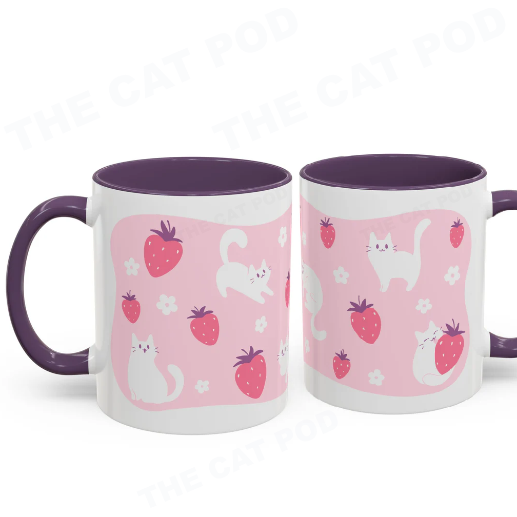 Strawberry Cats Coffee Mug