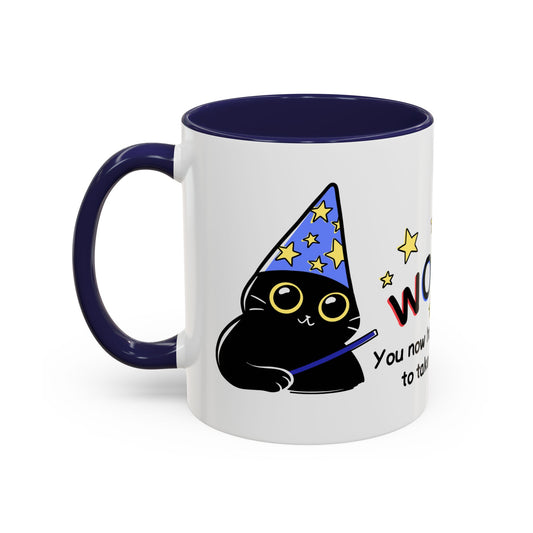 "WOOSH!" Wizard Cat Coffee Mug