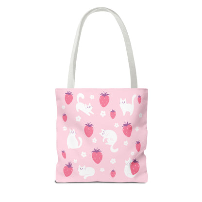Strawberry Cats Tote Bag