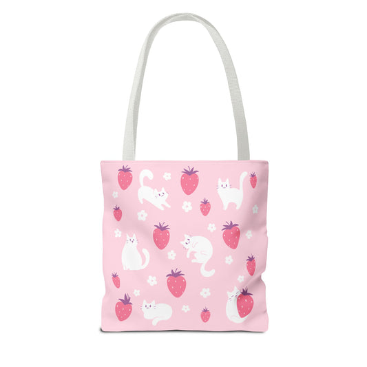 Strawberry Cats Tote Bag