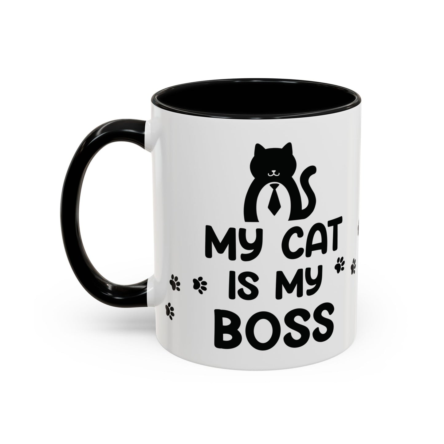 "My Cat is My Boss" Coffee Mug