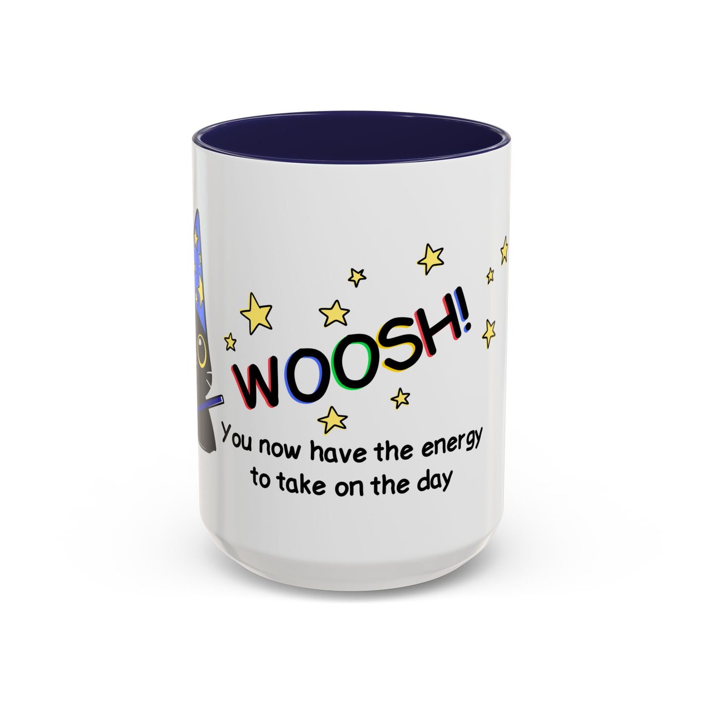 "WOOSH!" Wizard Cat Coffee Mug