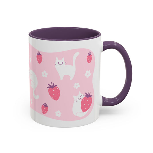 Strawberry Cats Coffee Mug