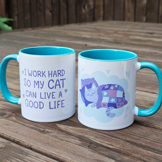 Sleepy Cat Coffee Mug